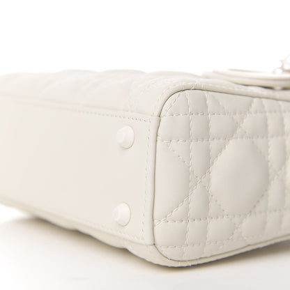Christian Dior Ultra Matte Calfskin Cannage Mini Lady Dior White 7 of 9