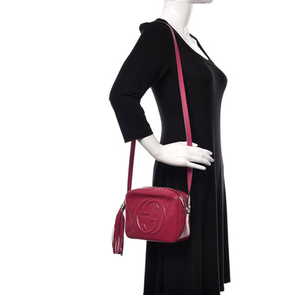 Gucci Soft Patent Small Soho Disco Bag Bright Bougainvillea 2 of 12