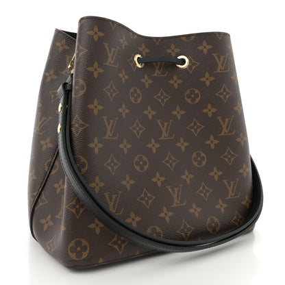 Louis Vuitton Monogram Neonoe MM Black 3 of 9