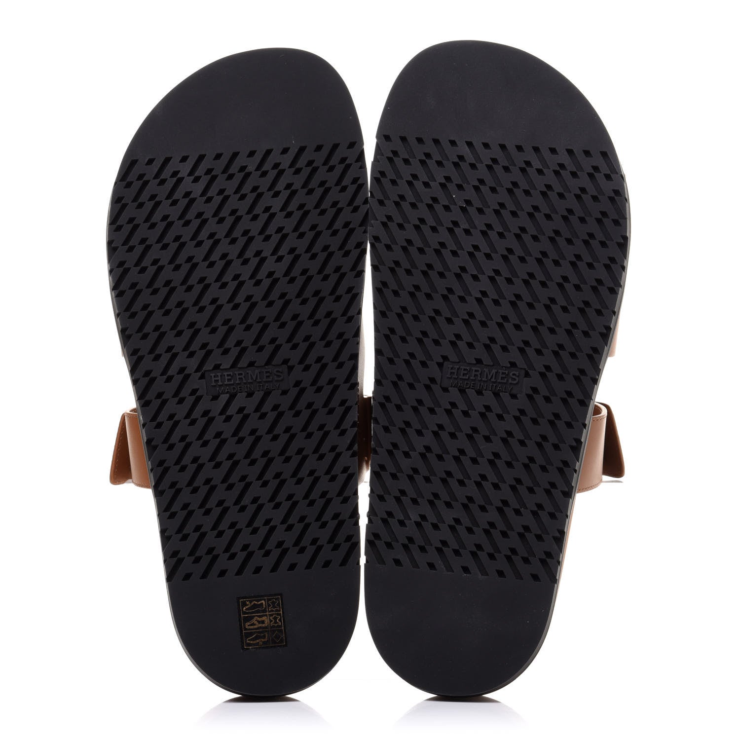 Hermes Calfskin Mens Chypre Sandals 45 Gold 5 of 11