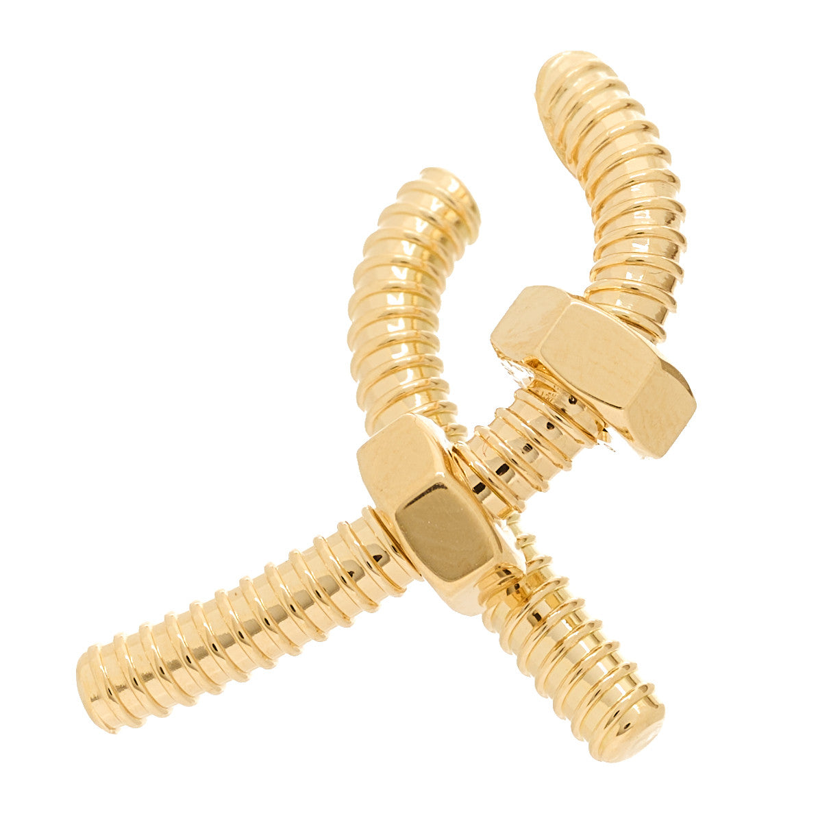 Cartier 18K Yellow Gold Ecrou Single Right Earring 1 of 6