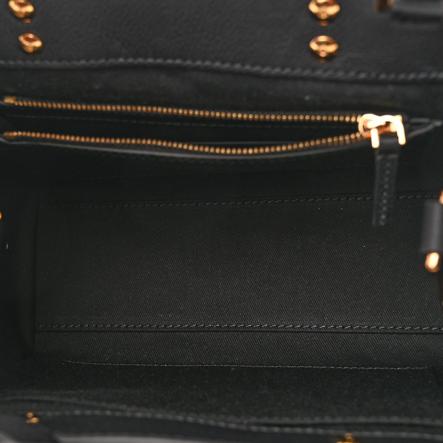 Versace Grained Calfskin Small La Medusa Chain Tote Black 5 of 9
