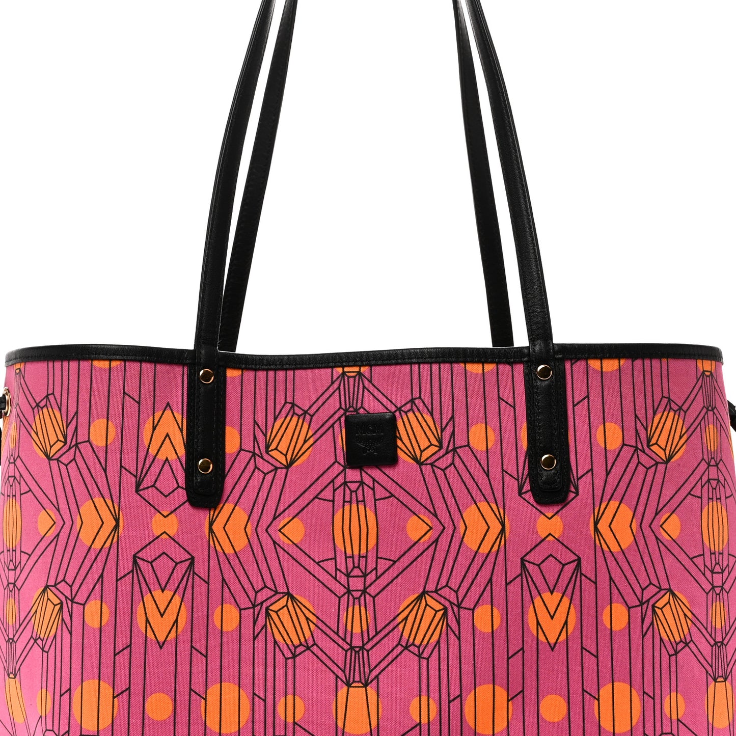 Visetos Large Project Reversible Shopper Tote Cognac