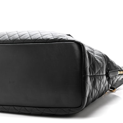Saint Laurent Calfskin Quilted ES Giant Travel Bag Black 9 of 9