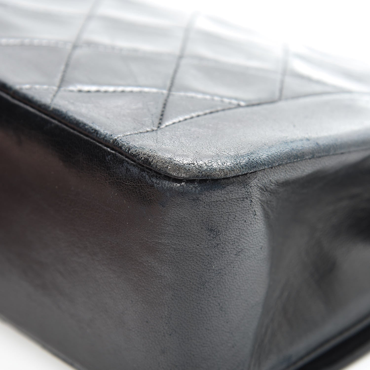 Chanel Lambskin Quilted Medium Single Flap Black 12 of 17
