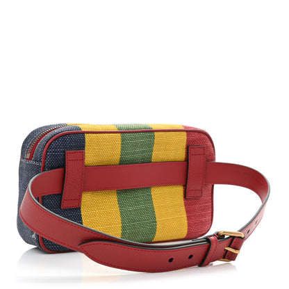 Gucci Canvas Marley Stripe Script Logo Gucci 100 Belt Bag 80 32 Multicolor 3 of 10
