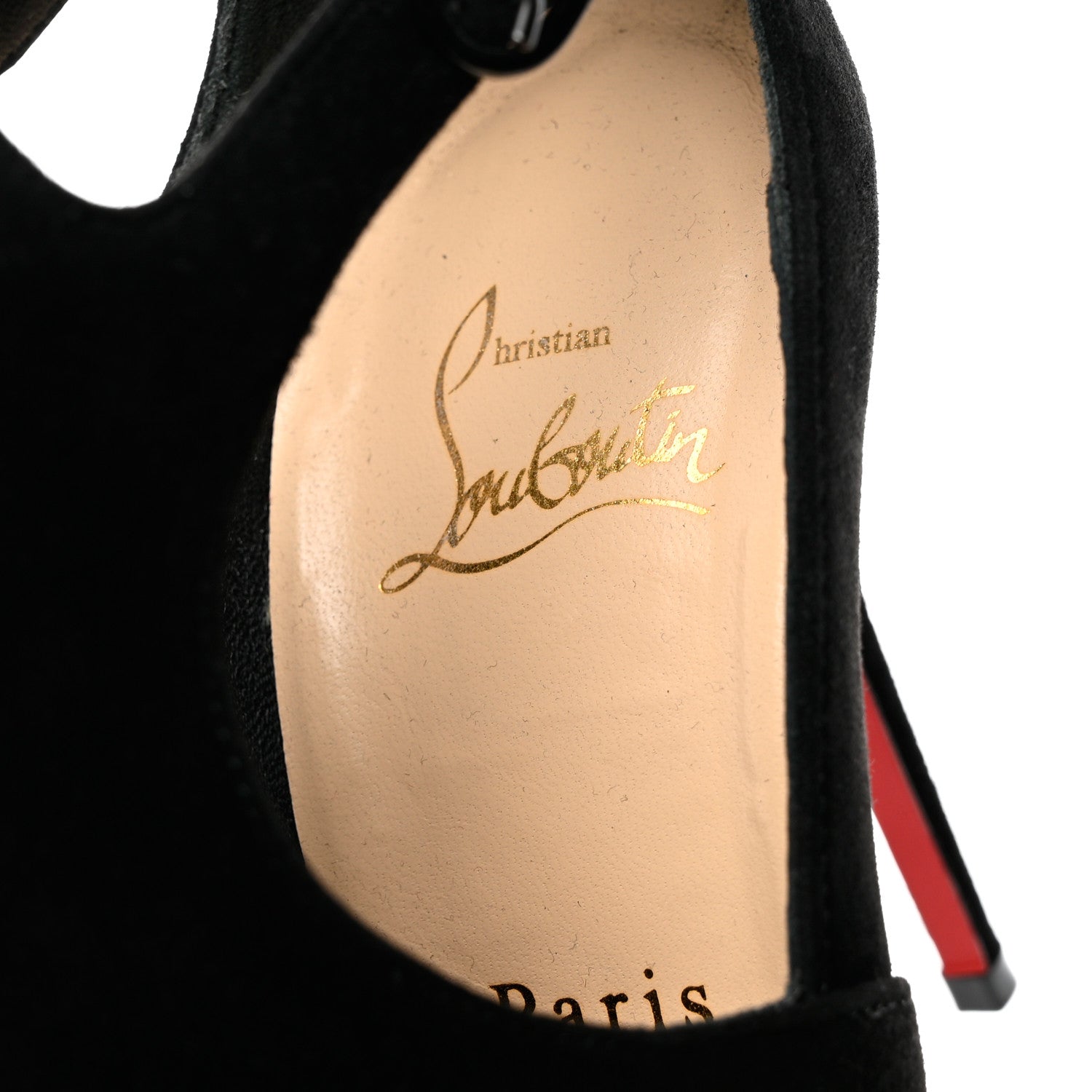 Christian Louboutin Veau Velours Canadada 100 Booties 36.5 Black 7 of 8
