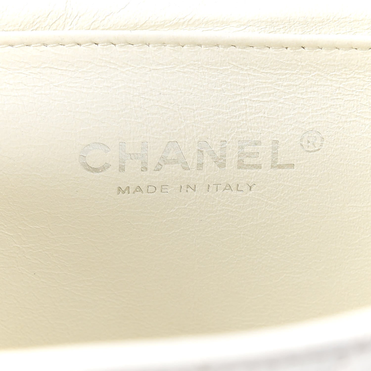 Chanel Caviar Quilted Jumbo Single Flap White 6 of 12