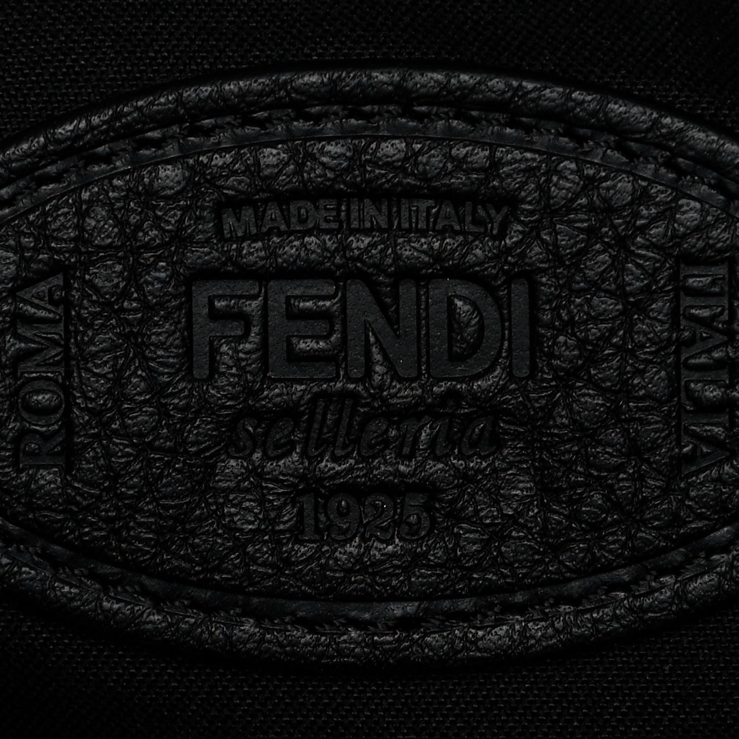 Fendi Cuoio Romano Selleria Baguette Belt Pouch Black 6 of 12