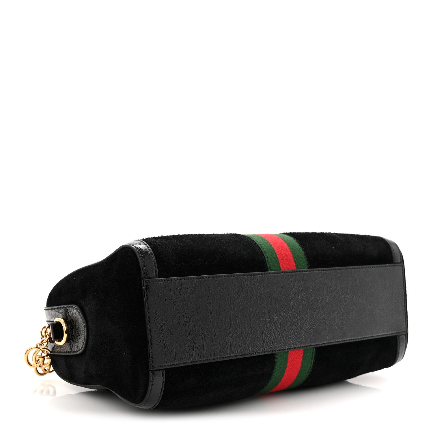 Gucci Suede Patent GG Web Medium Ophidia Boston Black 4 of 11