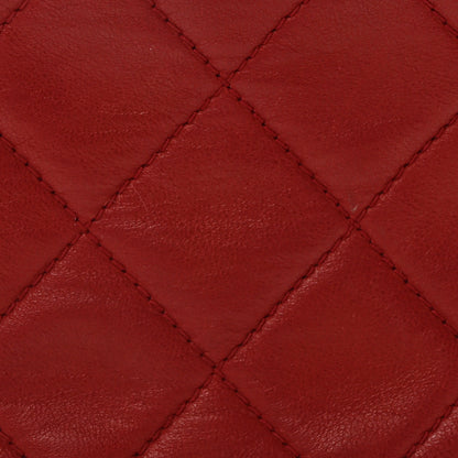 Chanel Lambskin Quilted Square Chain Bag Red 9 of 11