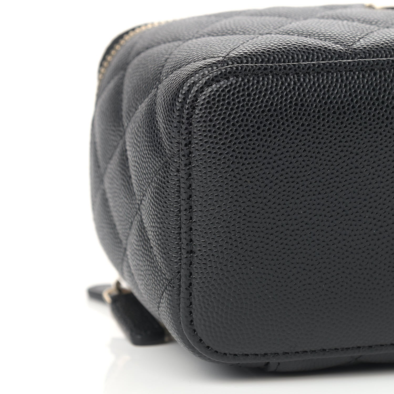 Chanel Caviar Quilted Small Vanity Case With Chain Black 8 of 9
