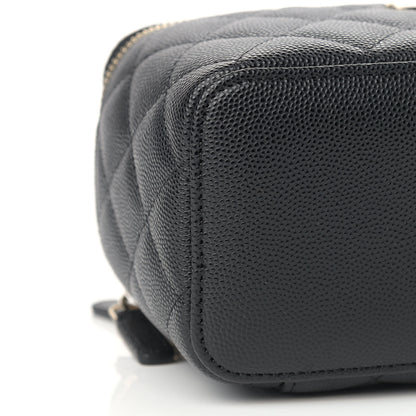 Chanel Caviar Quilted Small Vanity Case With Chain Black 8 of 9