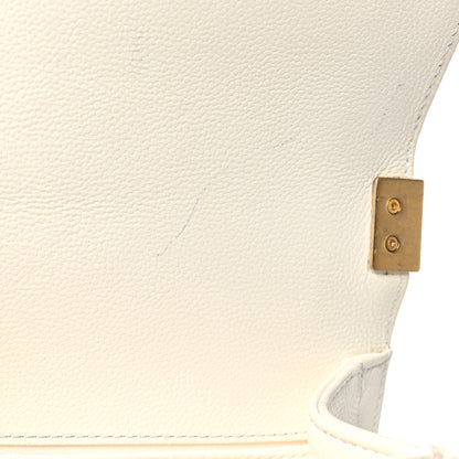 Chanel Caviar Quilted Small Boy Flap White 11 of 13