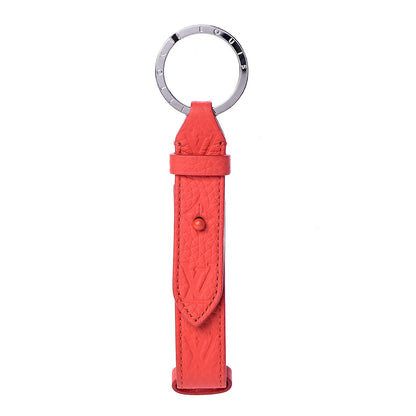 Louis Vuitton Monogram Taurillon Harness Dragonne Bag Charm Key Holder Red 1 of 3