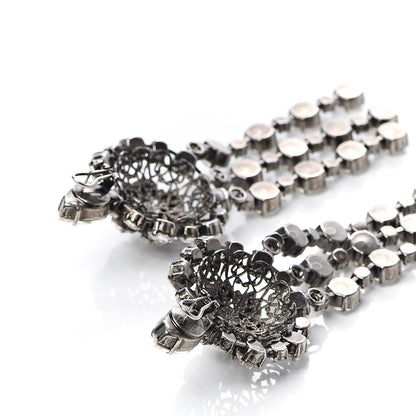 Gucci Metal Crystal Drop Earrings 3 of 4