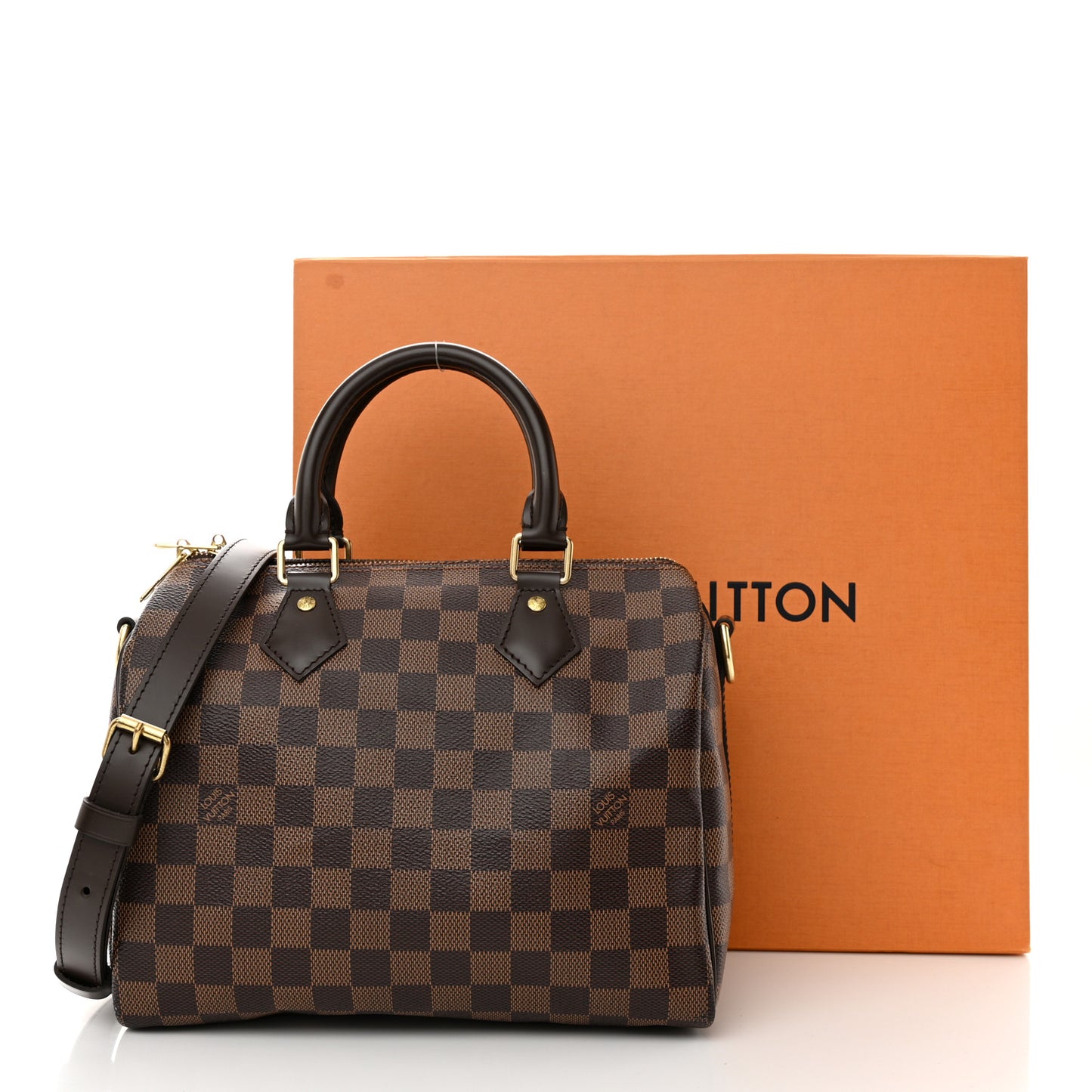 Damier Ebene Speedy Bandouliere 25