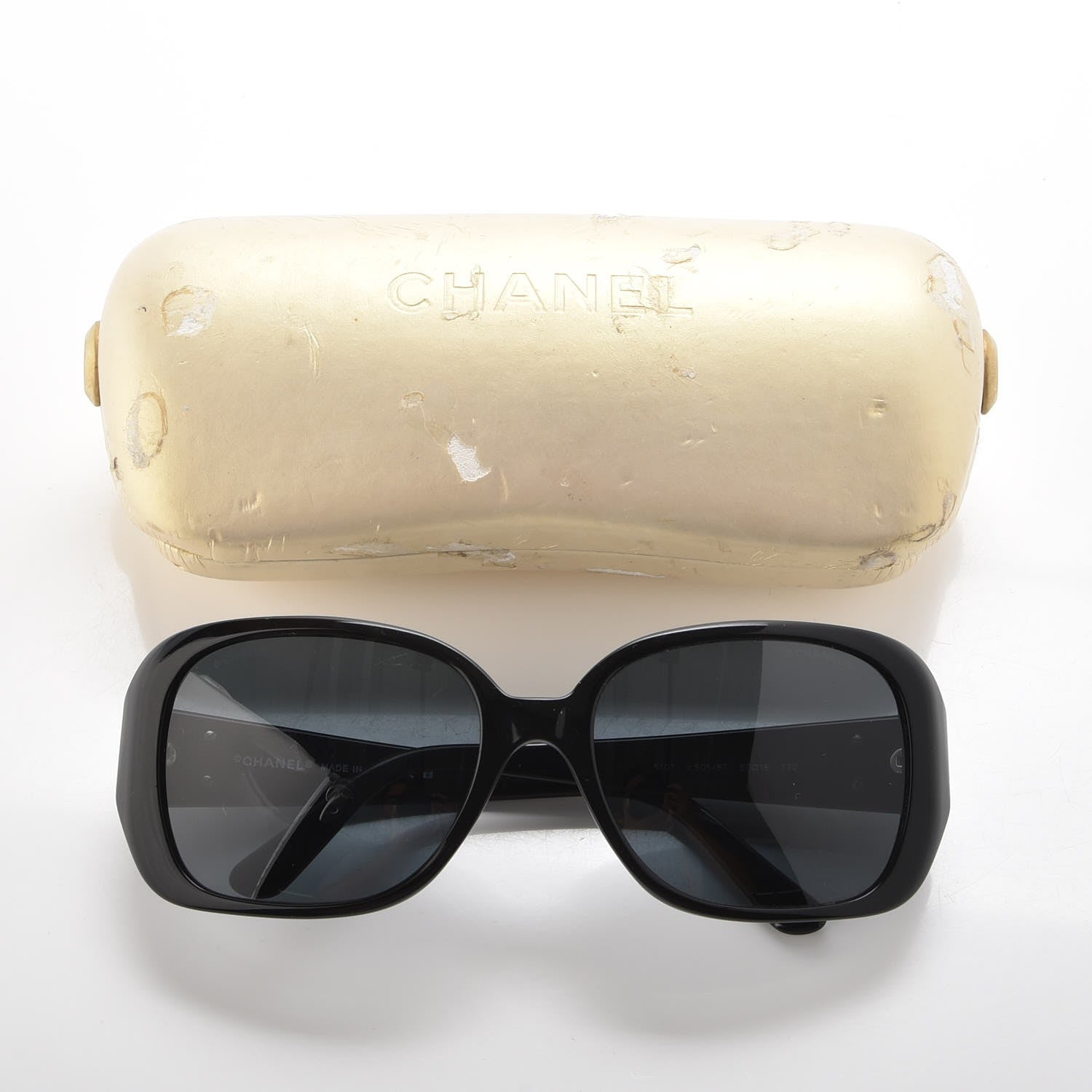 Chanel Enamel CC Sunglasses 5101 Black 7 of 7