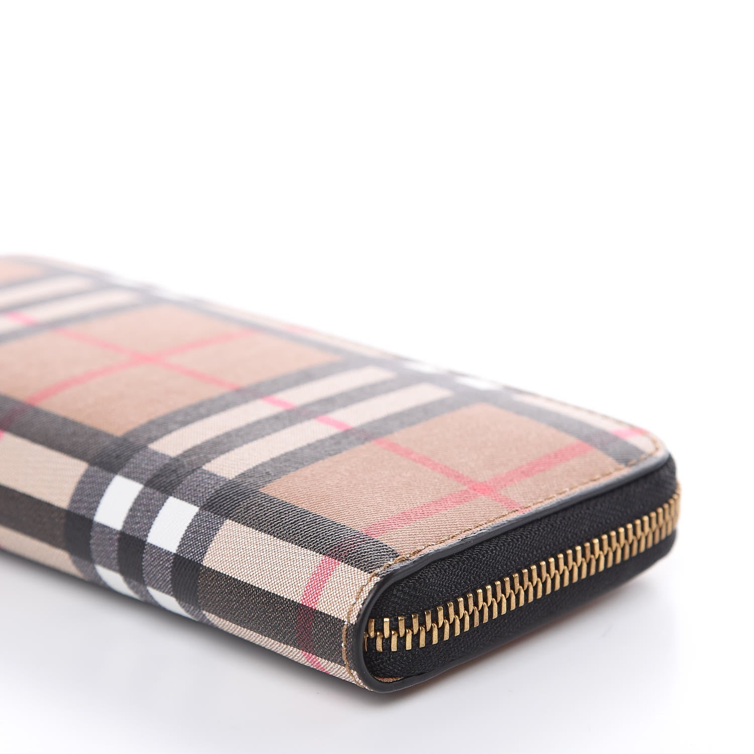 Burberry Vintage Check Ellerby Zip Around Wallet Black 10 of 10