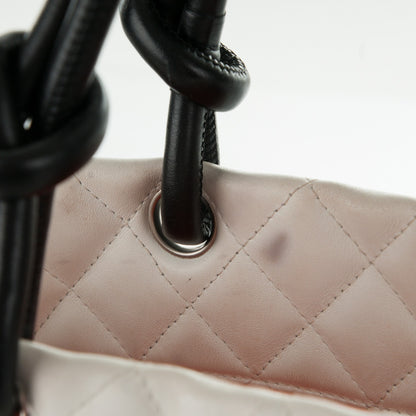 Chanel Calfskin Quilted Python Large Cambon Tote White 11 of 20