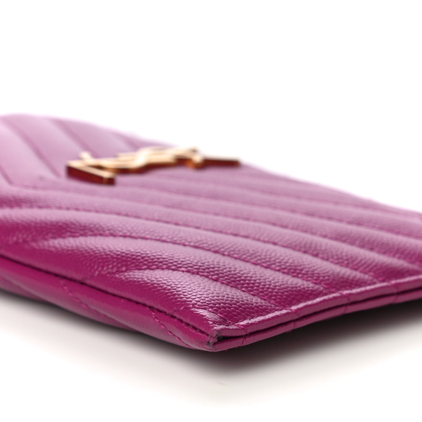 Grain De Poudre Chevron Monogram Bill Pouch Dark Grape