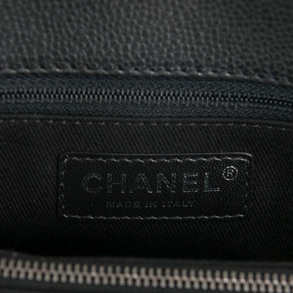 Chanel Grained Calfskin Large Shopping Tote Black 6 of 7
