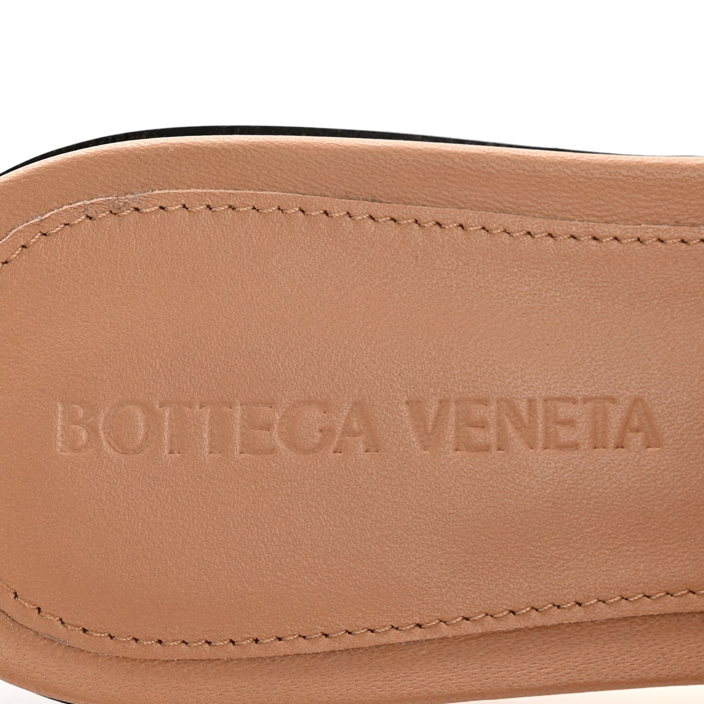 Nappa Matelasse Padded Flat Sandals 36.5 Tan