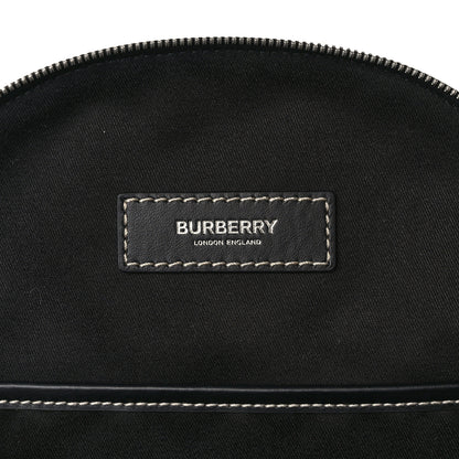 Burberry E-Canvas Check Sling Backpack Dark Birch Brown 5 of 8