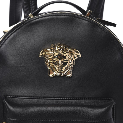 Versace Calfskin Palazzo Medusa Backpack Black 8 of 9