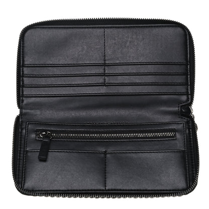 Stella McCartney Shaggy Deer Falabella Zip Around Wallet Black 5 of 7