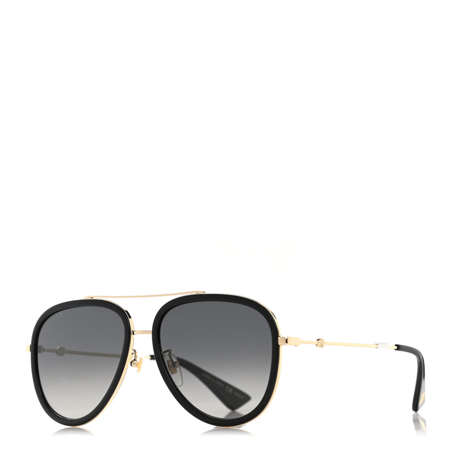 Aviator Sunglasses GG0062S Black Gold