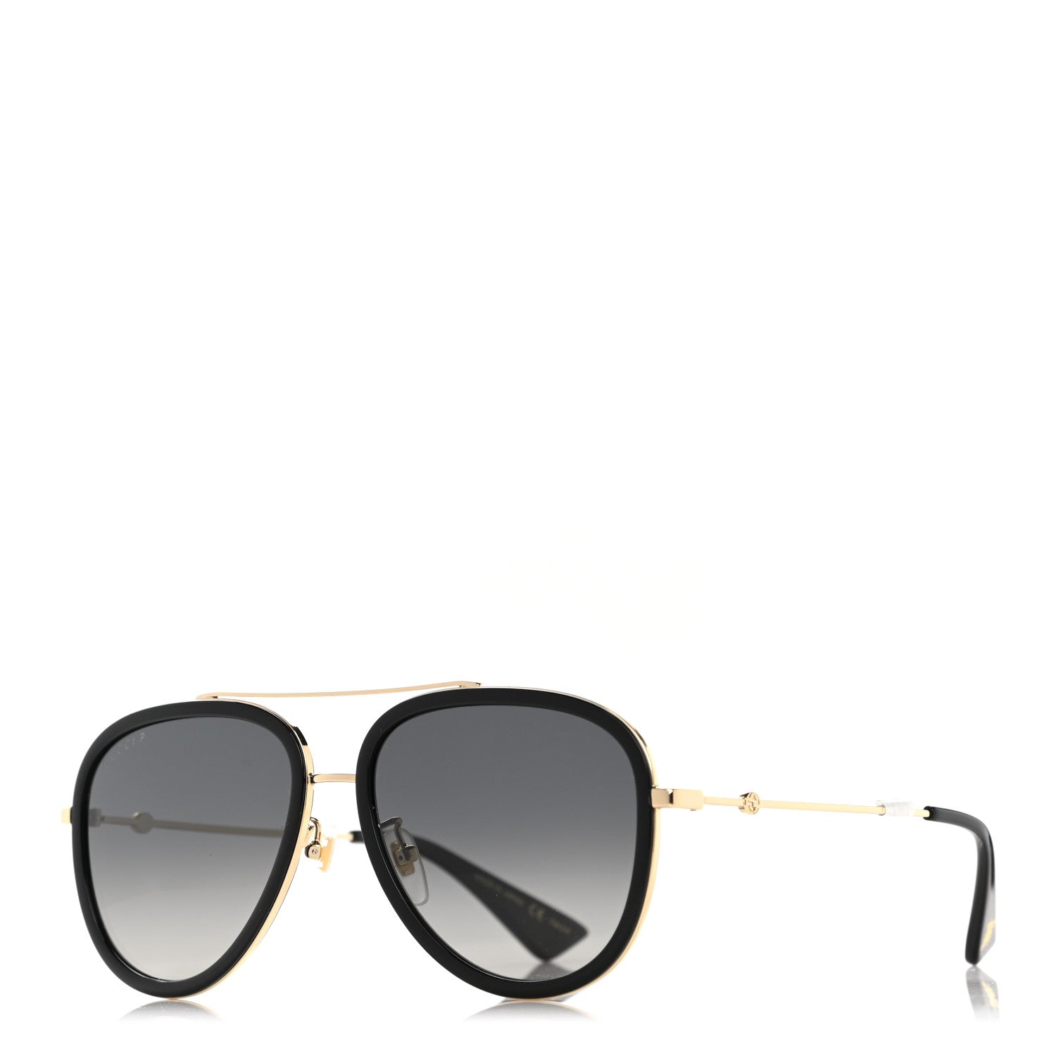 Gucci Aviator Sunglasses GG0062S Black Gold 1 of 7