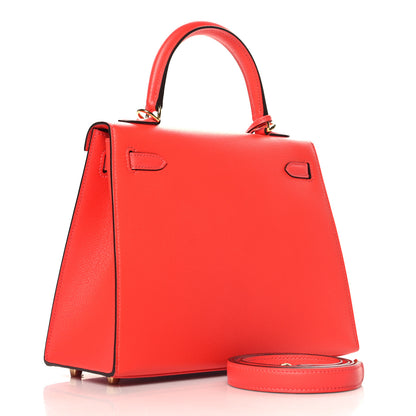 Hermes Epsom Kelly Sellier 25 Rose Jaipur 3 of 11