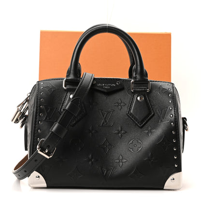Louis Vuitton Calfskin Monogram Bold Speedy Trunk 20 10 of 10