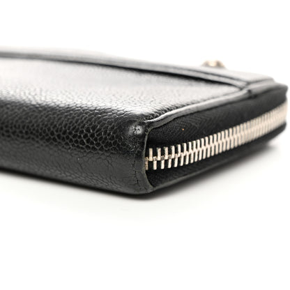 Chanel Caviar Outdoor Ligne Zip Around Wallet Black 17 of 18
