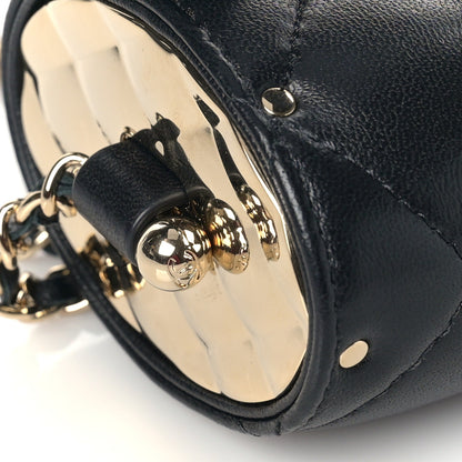 Chanel Lambskin Quilted Box Of Secrets Card Holder With Chain Black 8 of 10