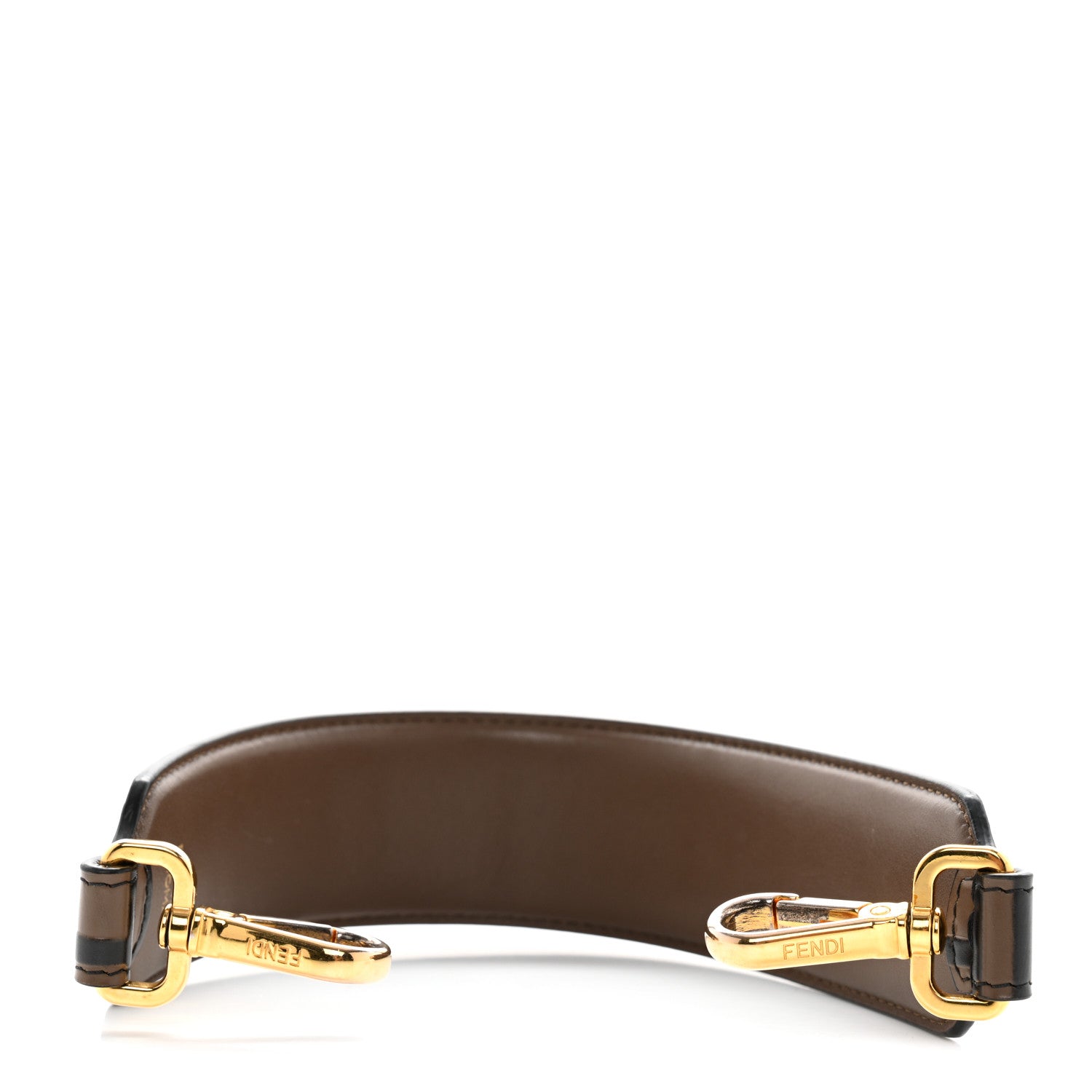 Fendi Calfskin FF 1974 Embossed Mini Strap You Maya Black 2 of 5