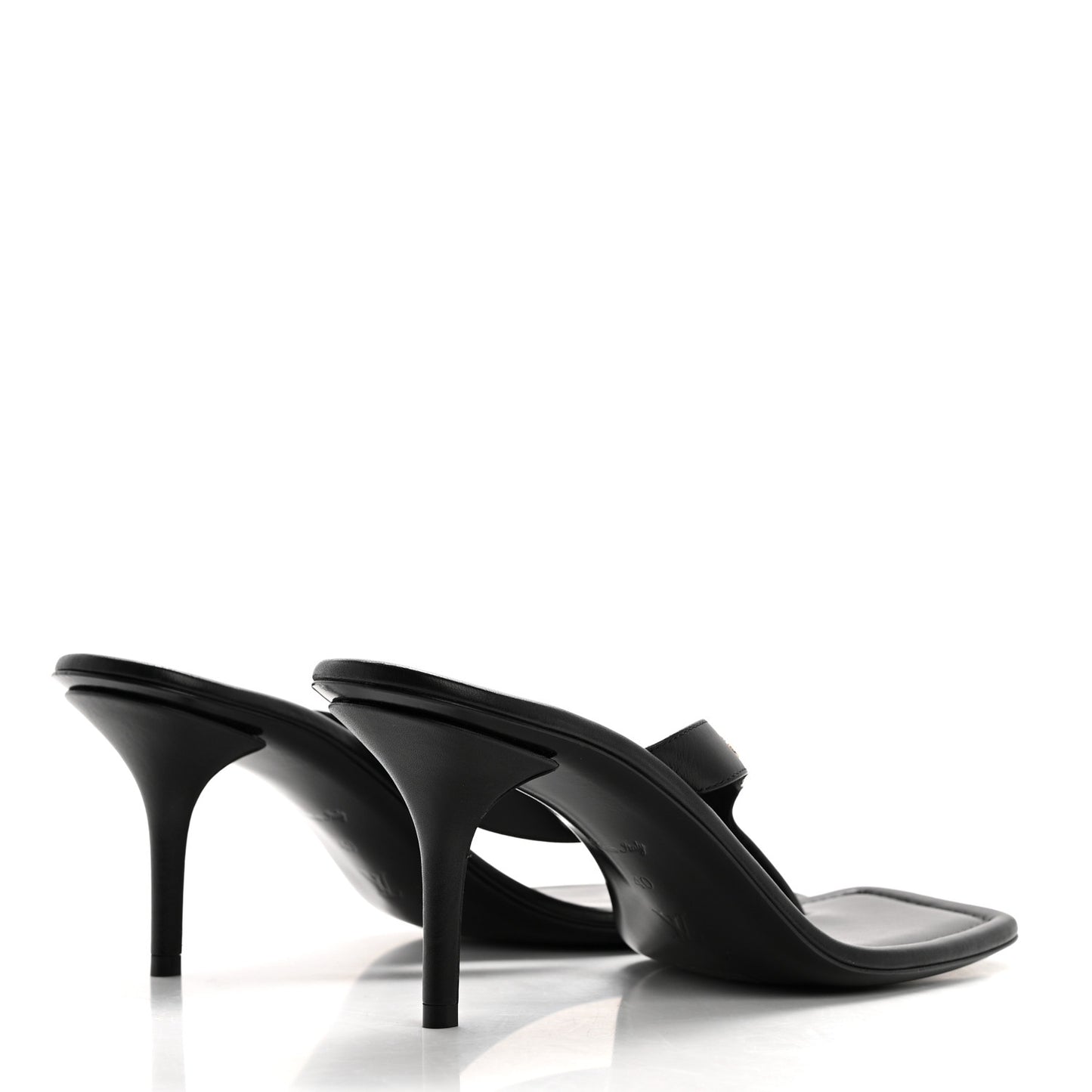 Calfskin Signature Thong Sandal 40 Black