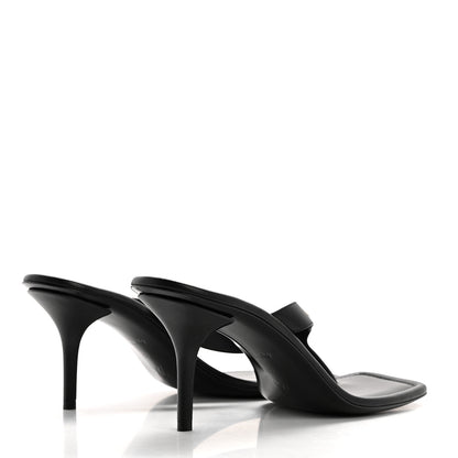 Louis Vuitton Calfskin Signature Thong Sandal 40 Black 4 of 9