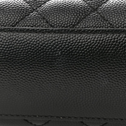Saint Laurent Grain De Poudre Textured Mixed Matelasse Large Triquilt Monogram Monochrome Satchel Black 13 of 13