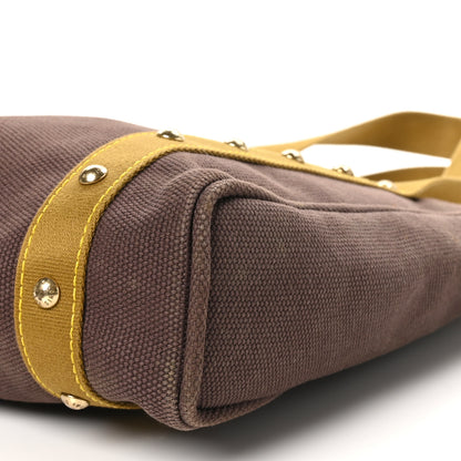 Louis Vuitton Toile Antigua Cabas MM Brown Kaki 9 of 10