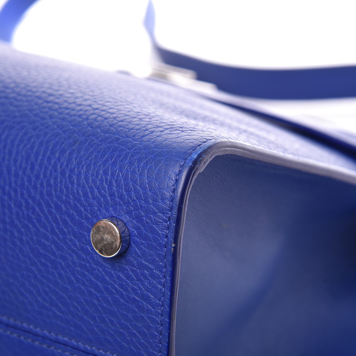 Christian Dior Bullcalf Medium Diorever Flap Yves Klein Blue 13 of 19