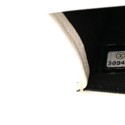 Chanel Caviar Quilted My Everything Belt Flap Card Holder White 9 of 9
