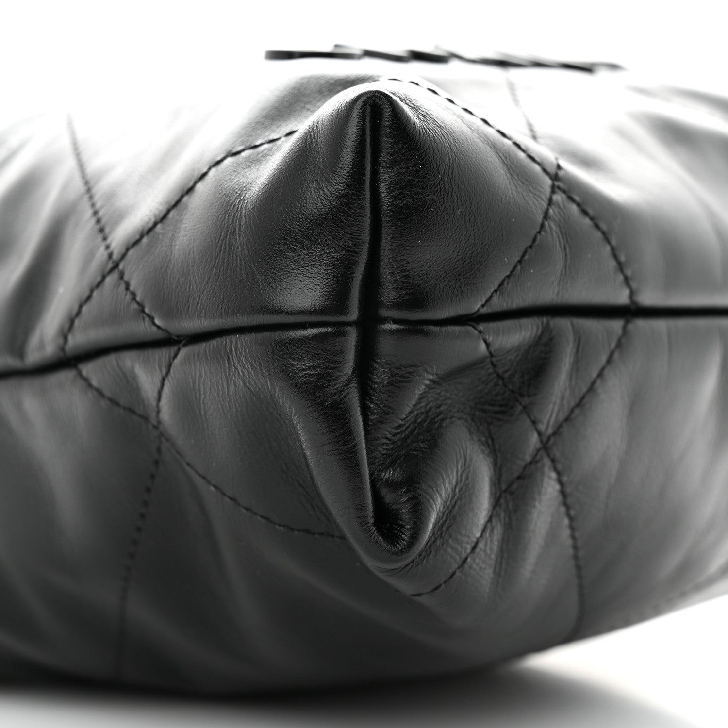 Chanel Shiny Calfskin Quilted Mini Chanel 22 So Black 8 of 10