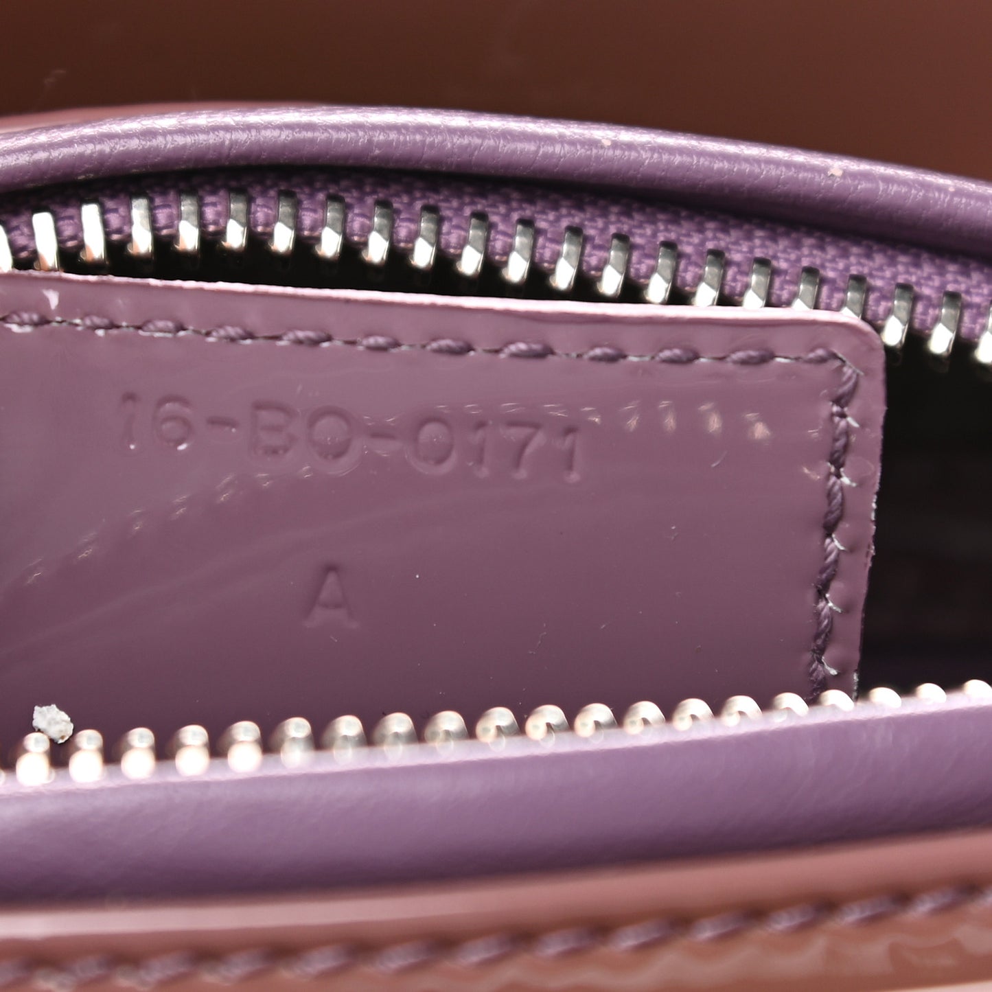 Patent Cannage Medium Lady Dior Purple