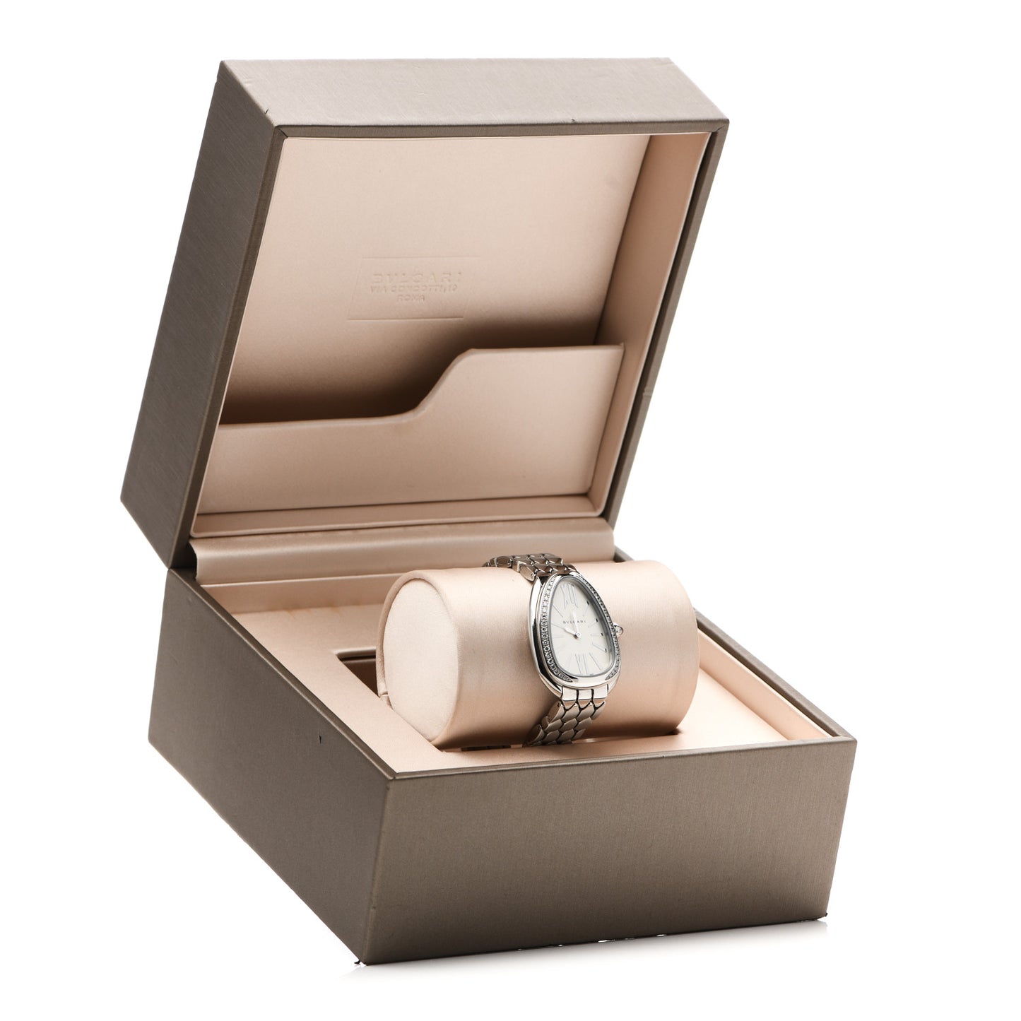Stainless Steel Diamond Bezel 25mm Serpenti Seduttori Quartz Watch