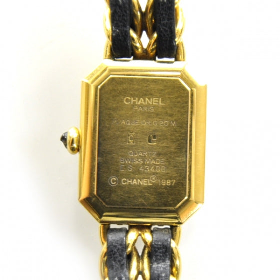 Stainless Steel Lambskin 20mm Chain Premiere Quartz Watch Gold M