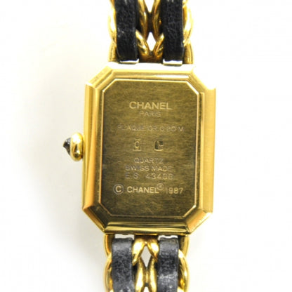 Chanel Stainless Steel Lambskin 20mm Chain Premiere Quartz Watch Gold M 4 of 6