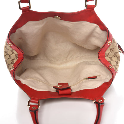 Gucci Monogram Medium Sukey Tote Red 5 of 15