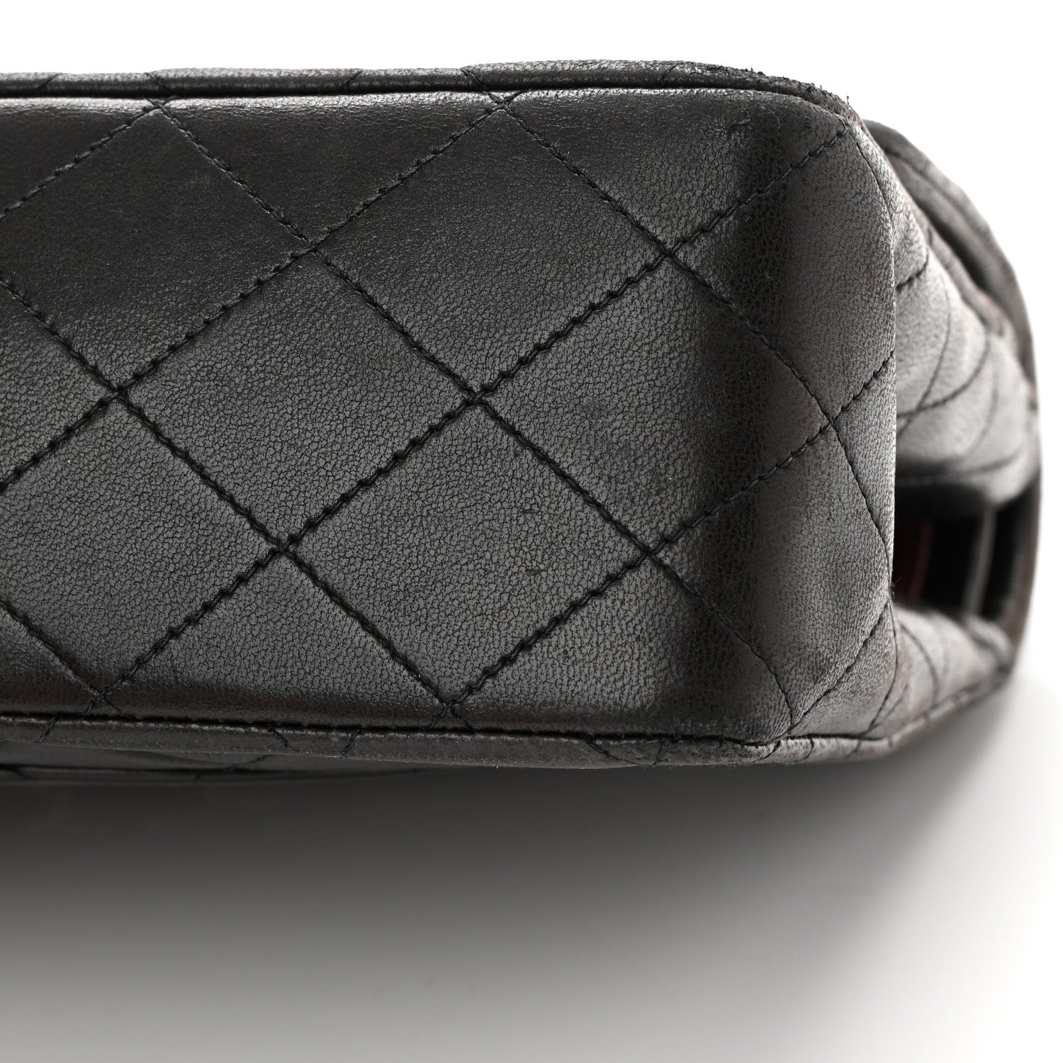 Chanel Lambskin Quilted Medium Double Flap Black 18 of 19